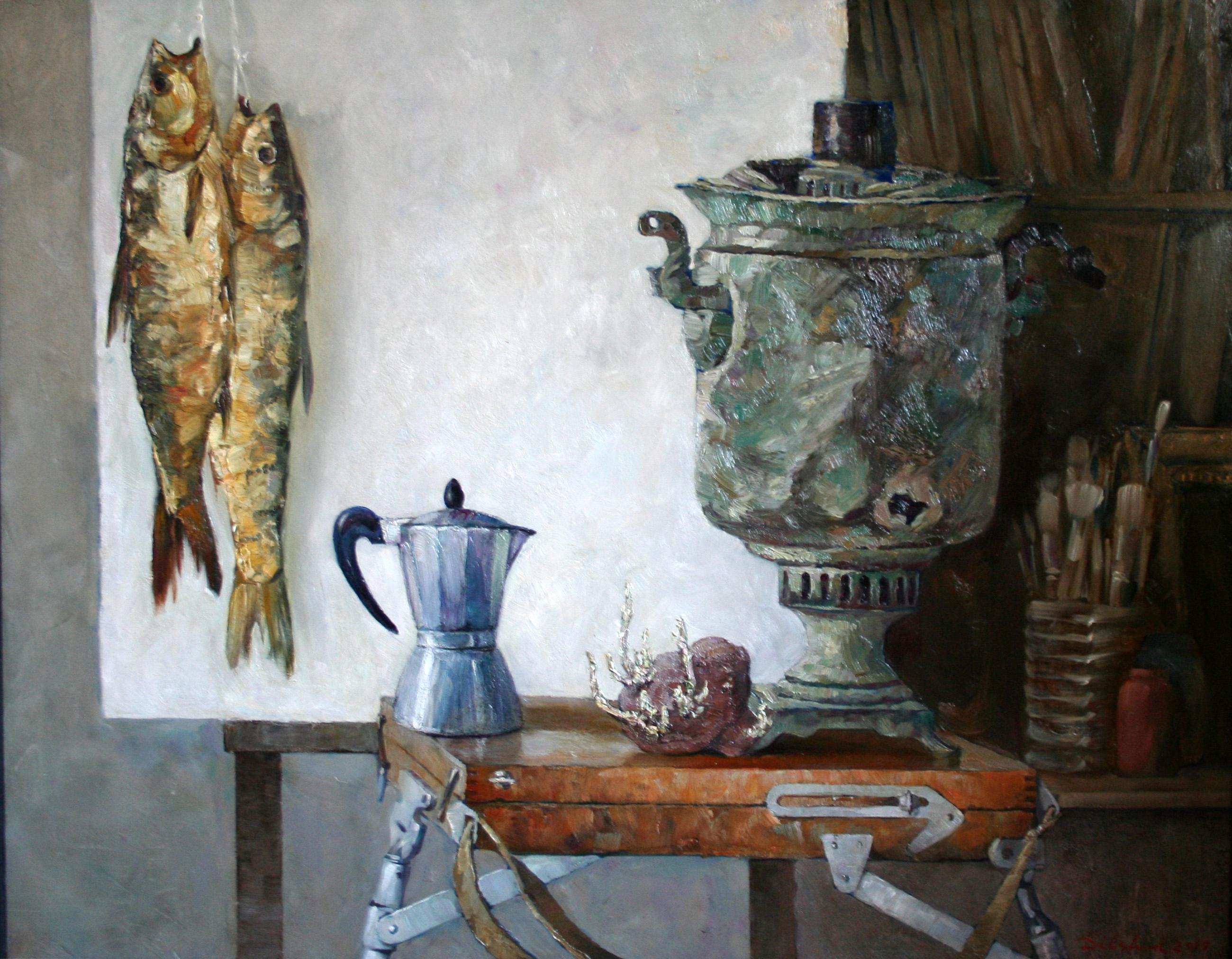 Still Life with Smoked Fish