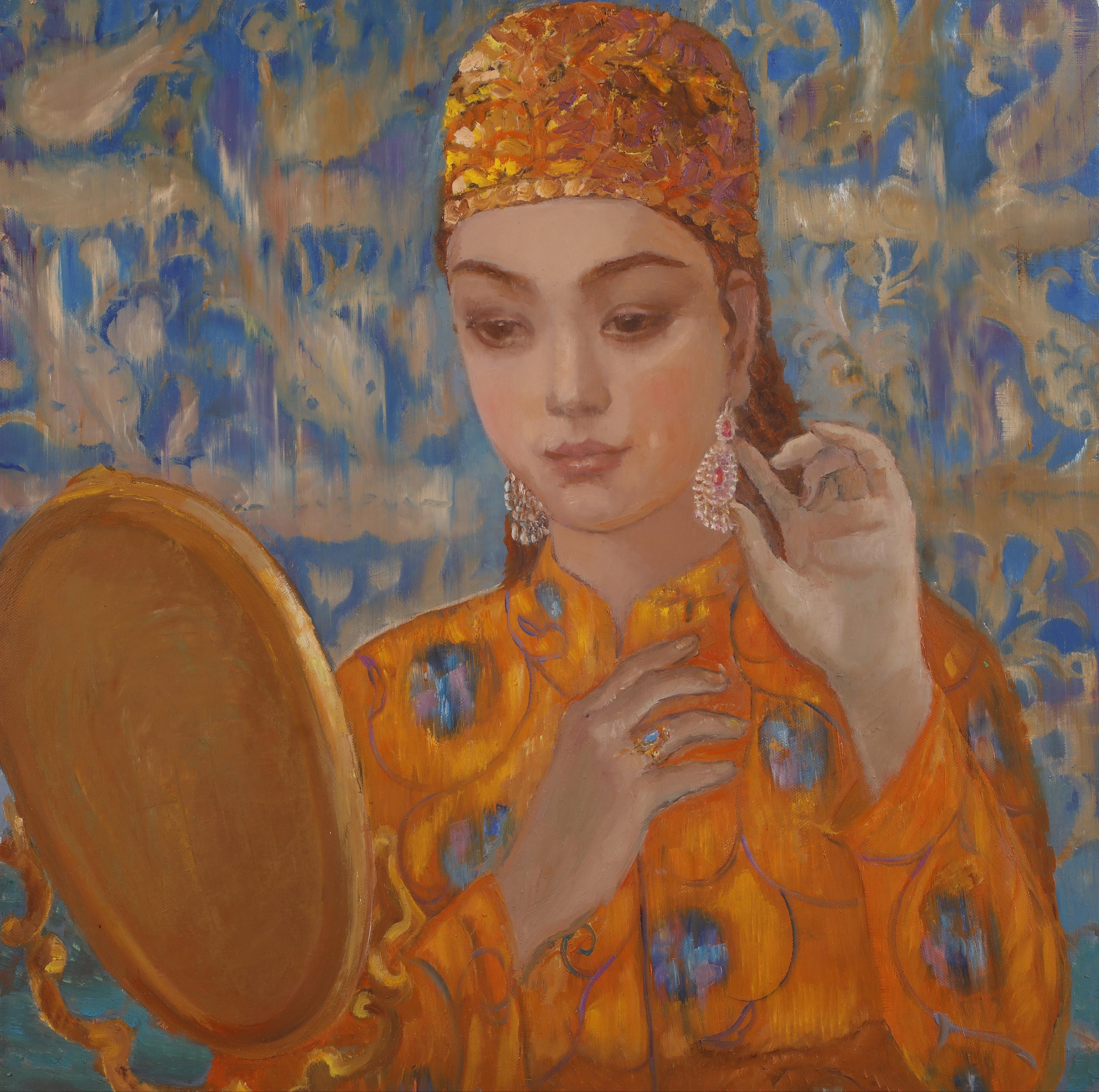 Girl with a mirror