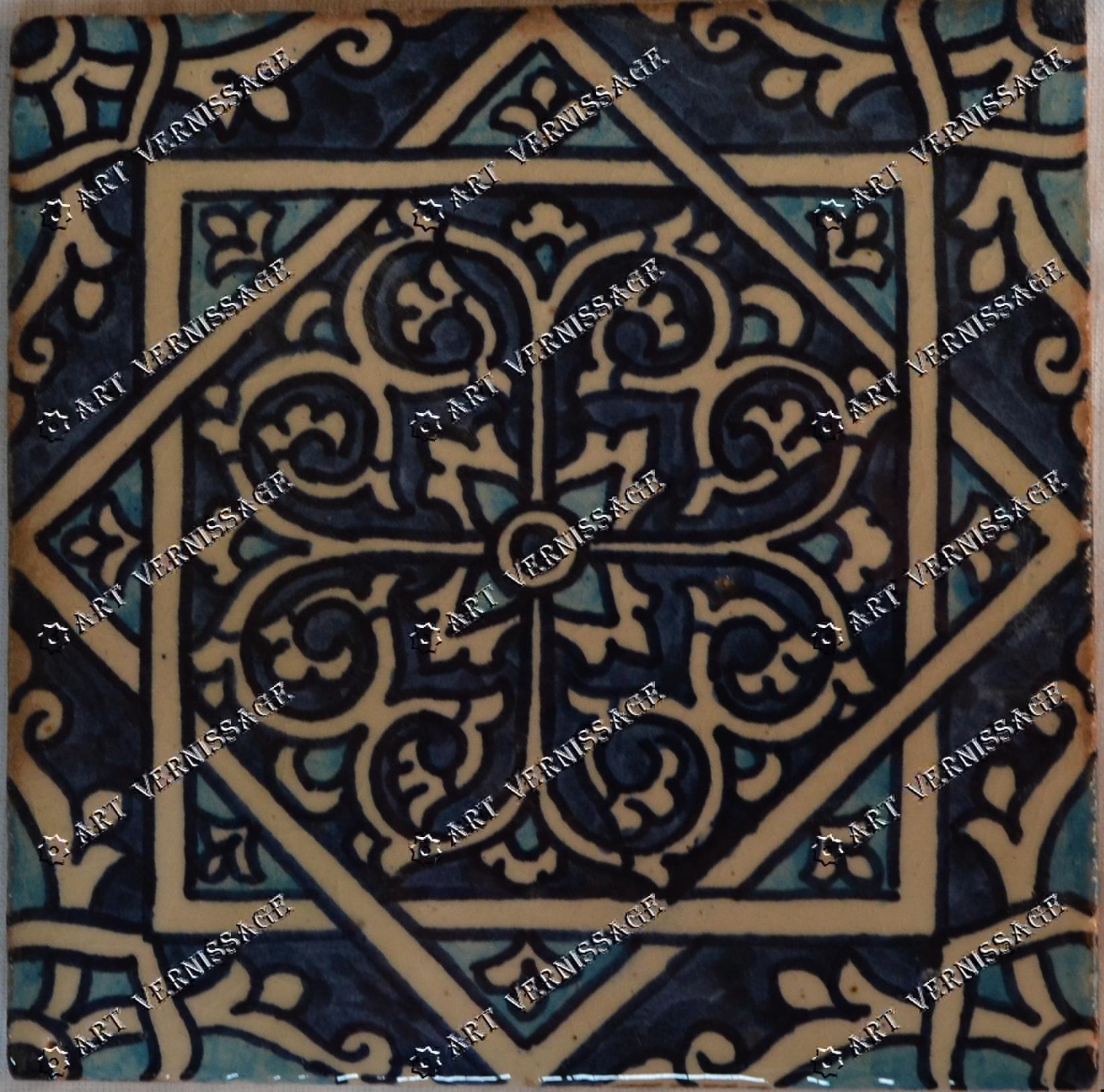 Tile with girih ornament